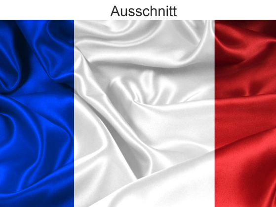 Autoaufkleber Fahne von Frankreich - Ansicht Ausschnitt