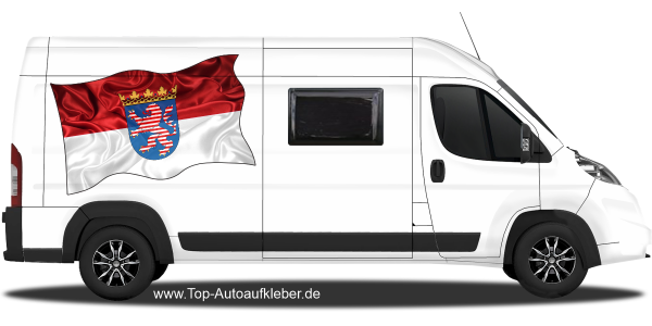 Preview: Autoaufkleber Fahne von Hessen | Set für beide Fahrzeugseiten Preview: Autoaufkleber Fahne von Hessen | Set für beide Fahrzeugseiten
