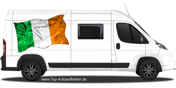Preview: Autoaufkleber Fahne von Irland | Set für beide Fahrzeugseiten Preview: Autoaufkleber Fahne von Irland | Set für beide Fahrzeugseiten