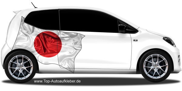 Preview: Autoaufkleber Fahne von Japan | Set für beide Fahrzeugseiten Preview: Autoaufkleber Fahne von Japan | Set für beide Fahrzeugseiten