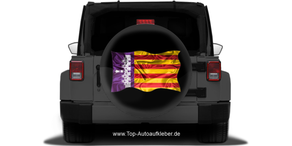 Preview: Autoaufkleber Fahne von Mallorca | Set für beide Fahrzeugseiten Preview: Autoaufkleber Fahne von Mallorca | Set für beide Fahrzeugseiten