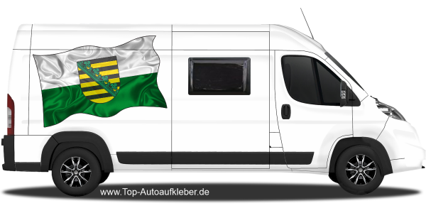 Preview: Autoaufkleber Fahne von Sachsen | Set für beide Fahrzeugseiten Preview: Autoaufkleber Fahne von Sachsen | Set für beide Fahrzeugseiten