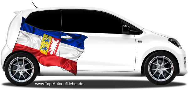 Preview: Autoaufkleber Fahne von Schleswig-Holstein | Set für beide Fahrzeugseiten Preview: Autoaufkleber Fahne von Schleswig-Holstein | Set für beide Fahrzeugseiten
