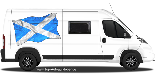 Preview: Autoaufkleber Fahne von Schottland | Set für beide Fahrzeugseiten