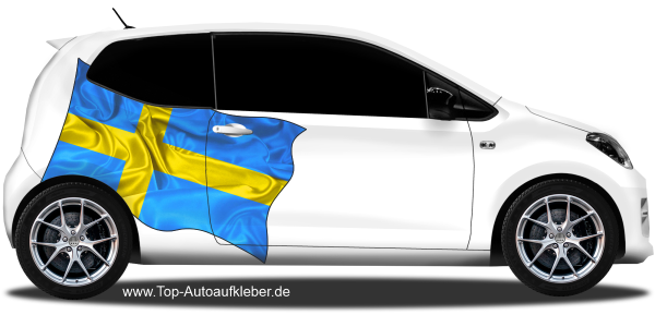 Preview: Autoaufkleber Fahne von Schweden | Set für beide Fahrzeugseiten Preview: Autoaufkleber Fahne von Schweden | Set für beide Fahrzeugseiten
