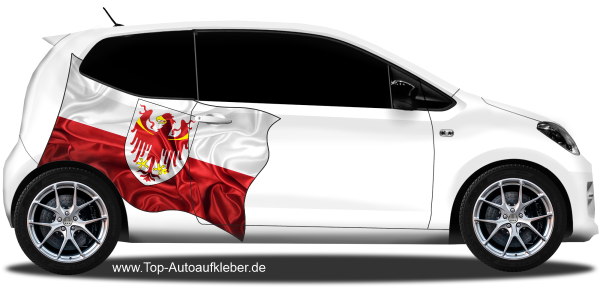 Preview: Autoaufkleber Fahne von Südtirol | Set für beide Fahrzeugseiten Preview: Autoaufkleber Fahne von Südtirol | Set für beide Fahrzeugseiten