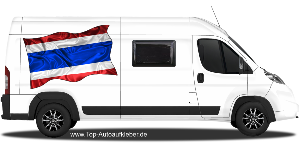 Preview: Autoaufkleber Fahne von Thailand | Set für beide Fahrzeugseiten Preview: Autoaufkleber Fahne von Thailand | Set für beide Fahrzeugseiten