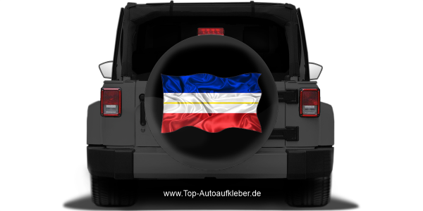 Preview: Autoaufkleber Flagge Mecklenburg-Vorpommerns Preview: Autoaufkleber Flagge Mecklenburg-Vorpommerns