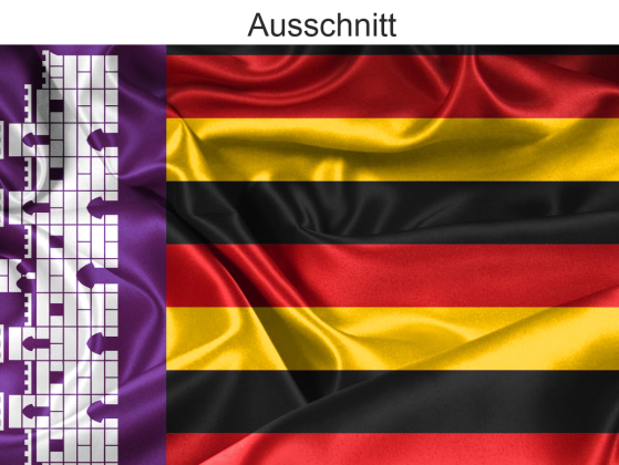 Preview: Autoaufkleber Flagge vom 17. Bundesland Preview: Autoaufkleber Flagge vom 17. Bundesland