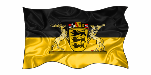 Preview: Autoaufkleber Flagge von Baden-Württemberg Preview: Die Flagge Baden-Württembergs