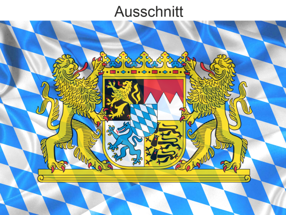 Preview: Autoaufkleber Flagge von Bayern Preview: Autoaufkleber Flagge von Bayern - Ansicht Ausschnitt