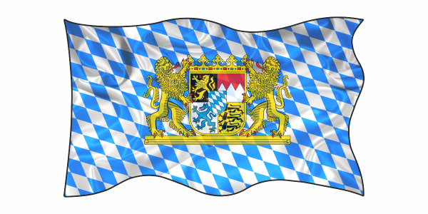 Preview: Autoaufkleber Flagge von Bayern Preview: Autoaufkleber Flagge von Bayern