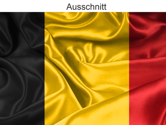 Preview: Autoaufkleber Flagge von Belgien - Ansicht Ausschnitt