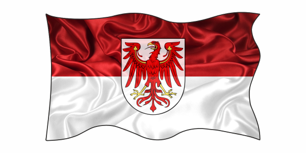Preview: Autoaufkleber Flagge von Brandenburg Preview: Autoaufkleber Flagge von Brandenburg