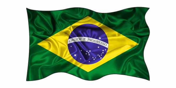 Preview: Autoaufkleber Flagge von Brasilien