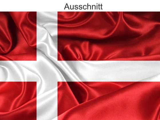 Autoaufkleber Flagge von Dänemark - Ansicht Ausschnitt