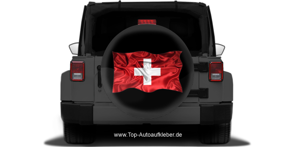Preview: Autoaufkleber Flagge von der Schweiz Preview: Autoaufkleber Flagge von der Schweiz