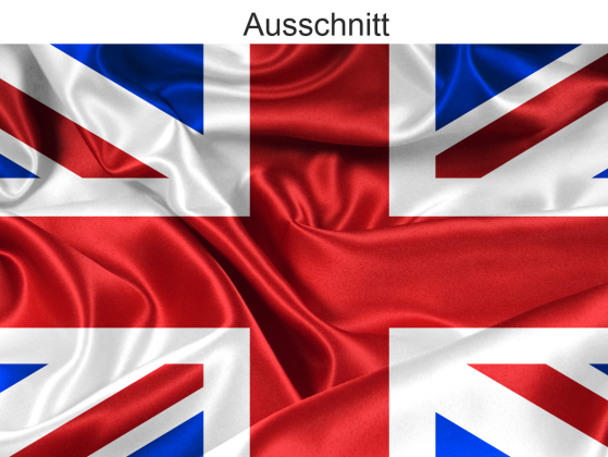 Autoaufkleber Flagge von Großbritannien - Ansicht Ausschnitt