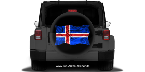 Preview: Autoaufkleber Flagge von Island Preview: Autoaufkleber Flagge von Island