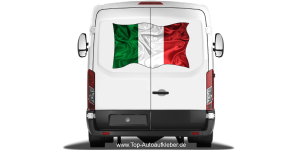Preview: Autoaufkleber Flagge von Italien Preview: Autoaufkleber Flagge von Italien