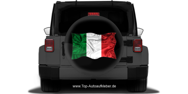 Preview: Autoaufkleber Flagge von Italien Preview: Autoaufkleber Flagge von Italien