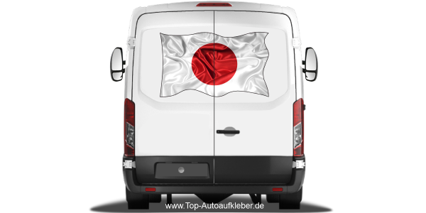 Preview: Autoaufkleber Flagge von Japan Preview: Autoaufkleber Flagge von Japan