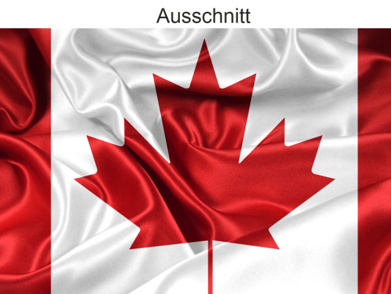 Preview: Autoaufkleber Flagge von Kanada - Ansicht Ausschnitt