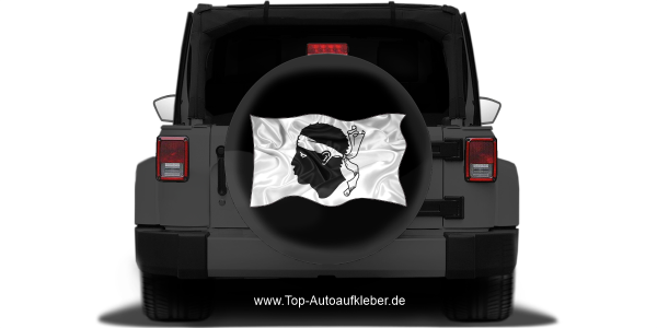 Preview: Autoaufkleber Flagge von Korsika Preview: Autoaufkleber Flagge von Korsika