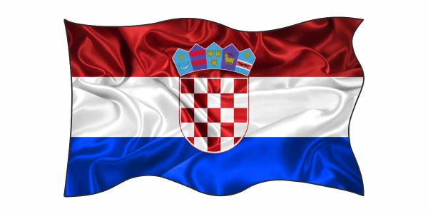 Autoaufkleber Flagge von Kroatien