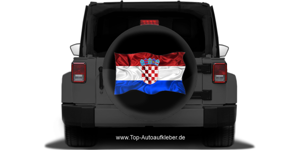 Preview: Autoaufkleber Flagge von Kroatien Preview: Autoaufkleber Flagge von Kroatien