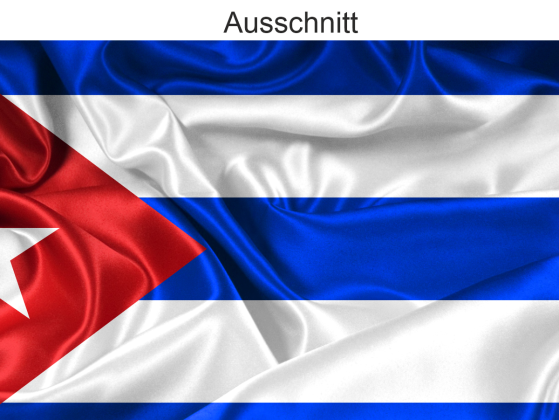 Preview: Autoaufkleber Flagge von Kuba - Ansicht Ausschnitt