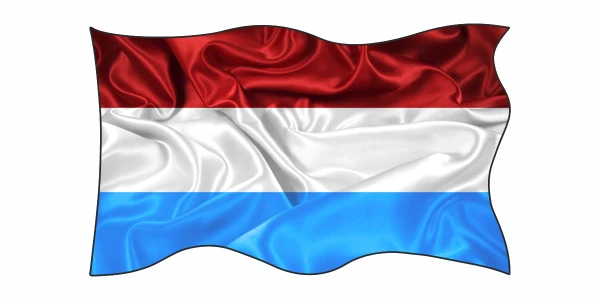 Autoaufkleber Flagge von Luxemburg