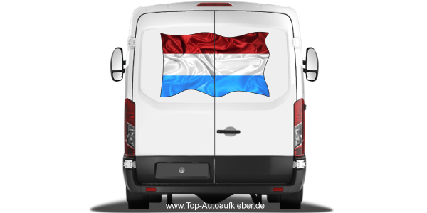 Preview: Autoaufkleber Flagge von Luxemburg