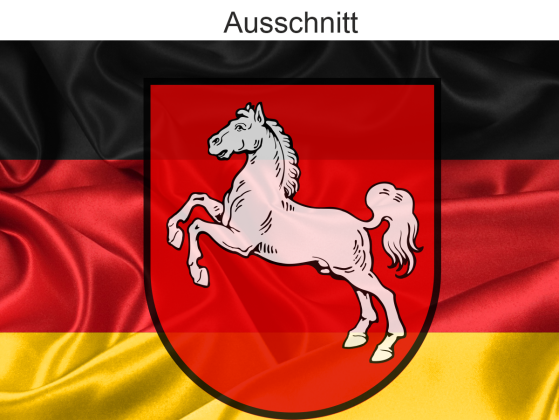 Preview: Autoaufkleber Flagge von Niedersachsen Preview: Autoaufkleber Flagge von Niedersachsen