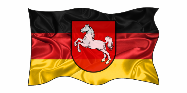 Preview: Autoaufkleber Flagge von Niedersachsen Preview: Autoaufkleber Flagge von Niedersachsen
