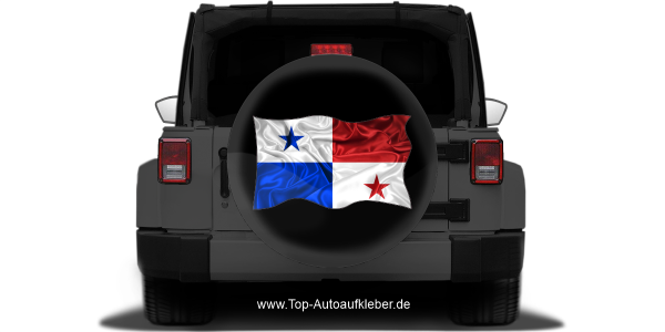 Autoaufkleber Flagge von Panama auf Reserveradabdeckung