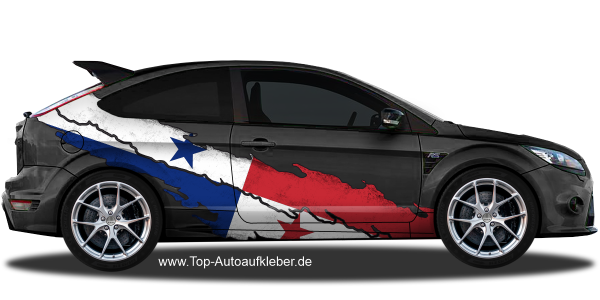 Preview: Autoaufkleber Flagge von Panama | Set für beide Fahrzeugseiten Preview: Autoaufkleber Flagge von Panama | Set für beide Fahrzeugseiten