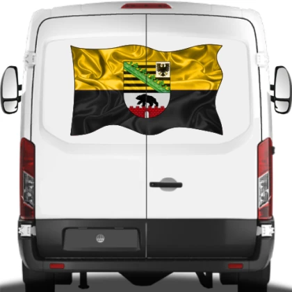 Autoaufkleber Flagge von Sachsen-Anhalt