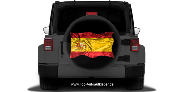Preview: Autoaufkleber Flagge von Spanien Preview: Autoaufkleber Flagge von Spanien