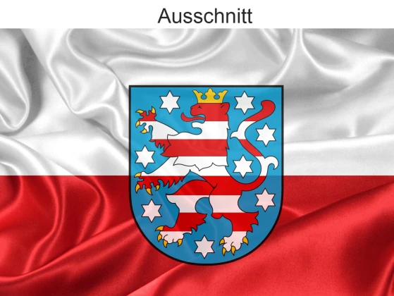 Autoaufkleber Flagge von Thüringen - Ansicht Ausschnitt