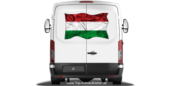 Preview: Autoaufkleber Flagge von Ungarn Preview: Autoaufkleber Flagge von Ungarn