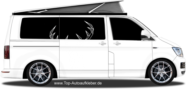 Preview: Autoaufkleber Geometrischer Hirsch | Set für beide Fahrzeugseiten Preview: Autoaufkleber Geometrischer Hirsch | Set für beide Fahrzeugseiten