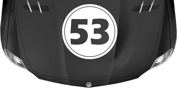Preview: Autoaufkleber Motorhaube Startnummer Preview: Autoaufkleber Motorhaube Startnummer