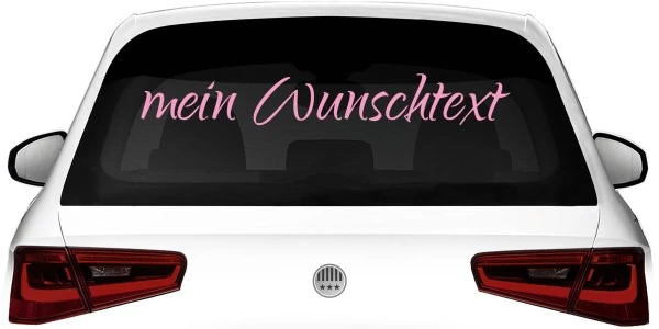 Heckscheibenaufkleber Wunschtext | 10
