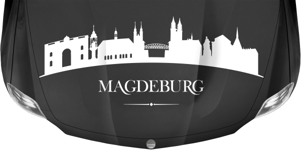 Motorhaubendekor Skyline Magdeburg
