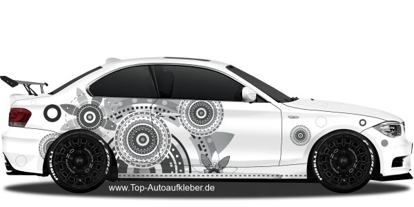 Preview: Autoaufkleber Kreisdekor | Frei platzierbares Set Preview: Autoaufkleber Kreisdekor | Frei platzierbares Set