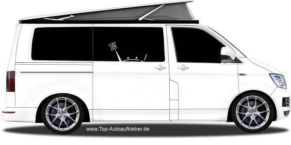 Autoaufkleber Life is an adventure Bergpanorama | Set für beide Fahrzeugseiten