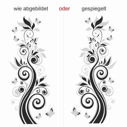 Preview: Autoaufkleber Motorhaube Rankenornament