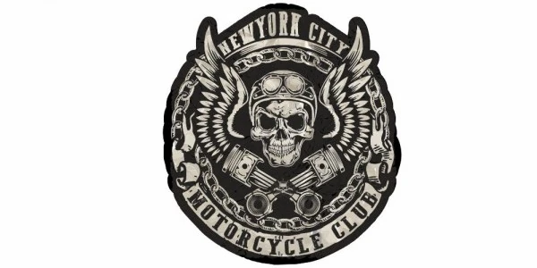 Aufkleber für PKW, LKW und Vans mit Logo eines Motorrad Vereins