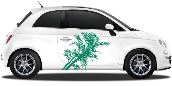 Preview: Autoaufkleber Palmwedel | Set für beide Fahrzeugseiten